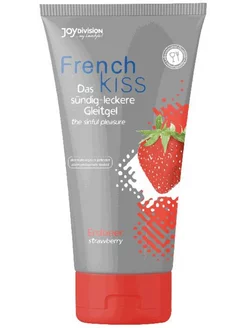 Съедобный лубрикант Frenchkiss с ароматом клубники - 75 мл