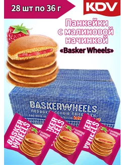 Панкейки с малиновым джемом Basker Wheels 28 шт 36 гр