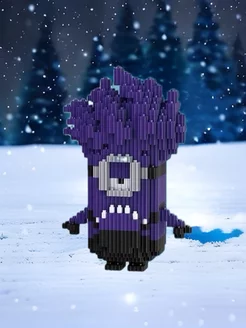 3Д Конструктор из миниблоков. Матирующий Миньон