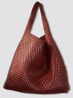 Сумка плетеная хобо bottega veneta большая