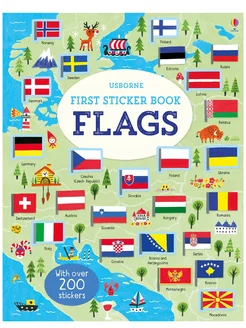 Детские наклейки Sticker Book First Sticker Book Flags