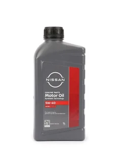 Моторное масло Nissan Motor oil 5w-40 Ниссан 5в40 1л