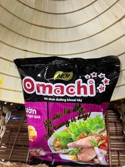 Лапша быстрого приготовления Omachi со вкусом ребрышек, 80 г