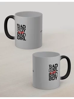 Парные кружки хамелеон Bad Boy Bad Girl