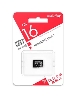 Карта памяти (SB16GBSDCL10-00) MICROSDHC 16GB СLASS10