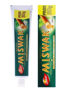 Зубная паста Miswak c экстрактом мисвака, 120 г. + 50 г