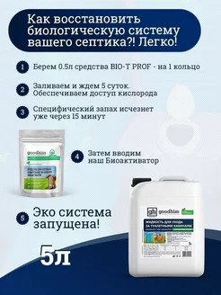 Септик для дачного туалета BIO-T PROF, 5 л