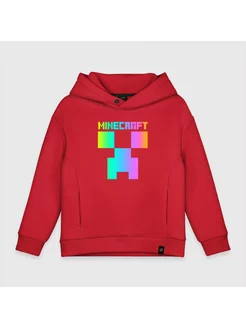 худи Oversize хлопок Minecraft Creeper