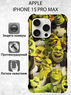 Чехол на IPHONE 15 PRO MAX с принтом Шрек