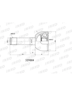 ШРУС внешний 30 27 перед