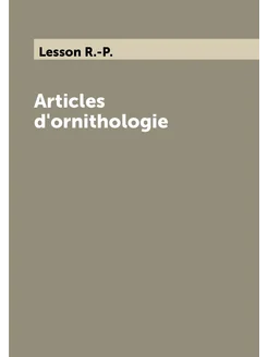 Articles d'ornithologie