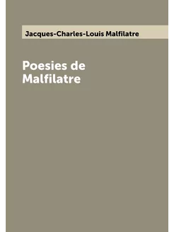 Poesies de Malfilatre