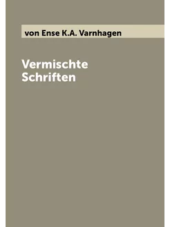 Vermischte Schriften