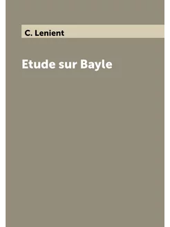 Etude sur Bayle