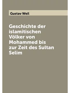 Geschichte der islamitischen Völker von Mohammed bis