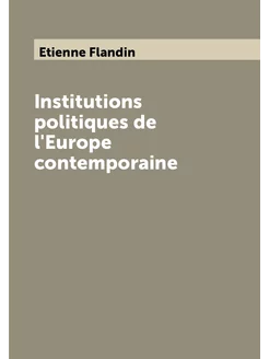 Institutions politiques de l'Europe contemporaine