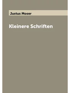 Kleinere Schriften