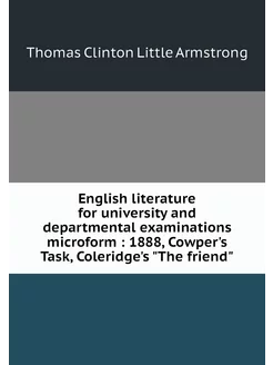 English literature for university and