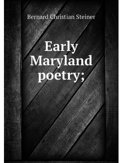 Early Maryland poetry