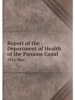 Report of the Department of Health of