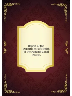 Report of the Department of Health of