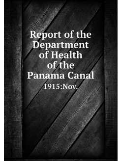 Report of the Department of Health of