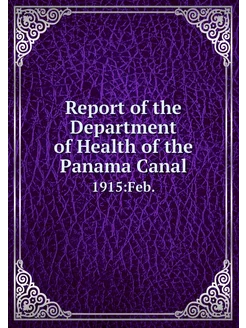 Report of the Department of Health of