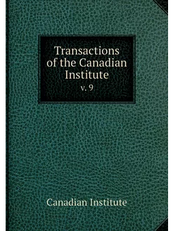 Transactions of the Canadian Institut