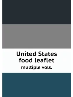 United States food leaflet. multiple