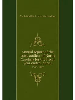 Annual report of the state auditor of