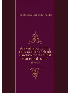 Annual report of the state auditor of