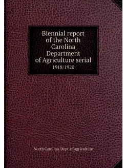 Biennial report of the North Carolina