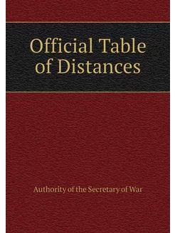 Official Table of Distances