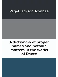 A dictionary of proper names and notable matters in