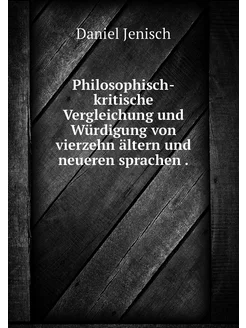 Philosophisch-kritische Vergleichung