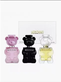 Духи мишки набор подарочный 3в1 moschino toy 3х30мл москино