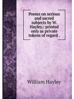 Poems on serious and sacred subjects