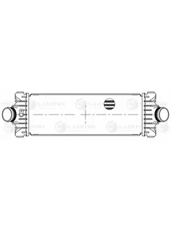 ОНВ (радиатор интеркулера) для а м Ford Transit (13-) 2.2