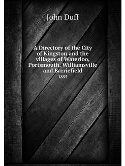 A Directory of the City of Kingston a