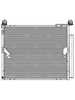 Радиатор кондиц. с ресивером для а м Toyota Land Cruiser