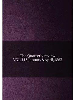 The Quarterly review VOL.113 January&