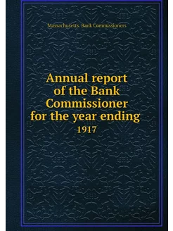 Annual report of the Bank Commissione