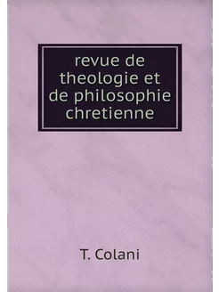 revue de theologie et de philosophie