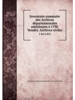 Inventaire sommaire des Archives dépa