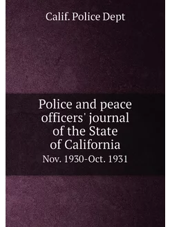 Police and peace officers' journal of