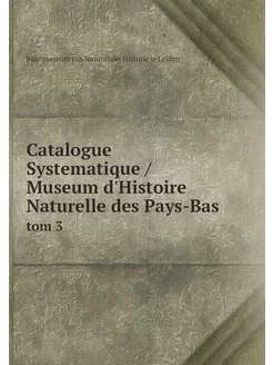 Catalogue Systematique Museum d'His