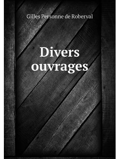 Divers ouvrages