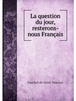 La question du jour, resterons-nous F