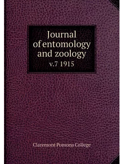 Journal of entomology and zoology. v