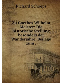 Zu Goethes Wilhelm Meister Die histo